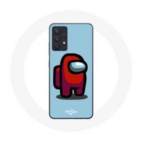 Coque pour Samsung Galaxy A13 5G Among Us jeu vidéo Fond bleu