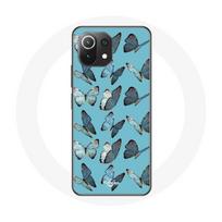 Case for Xiaomi Mi 11 Lite - Butterflies - Soft - Protective - Blue - Mixed mėlyna