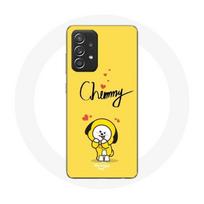 Coque pour Samsung Galaxy A52 BTS Bangtan Garçons BT21 Chimmy Jimin Fond Jaune