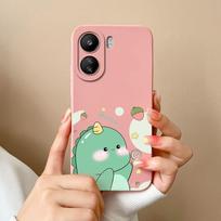 Skirtas „Xiaomi Redmi Note 13 Pro 13R 13C K60 Ultra K70 Pro K70E“ dėklui mielam dinozaurui, aukštos kokybės matiniam skysto silikono galinio dangtelio apsauginiam korpuso buferiams redmi 13C 5G