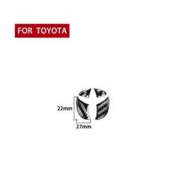 Carbon Fiber Car Steering Wheel Logo Frame Trim Stickers Decal For Toyota Corolla 2014- Auto Interior Accessories juoda