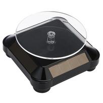 Auto Rotating Turntable Stand Necklace Bracelet Watch Display Solar Showcase juoda