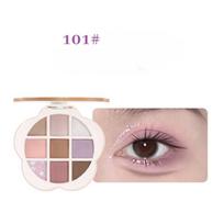 Thrilling Flower Mist devynių spalvų akių šešėlių paletė Highlight Brightening Pearlescent Matte natūralios spalvos pavasario ir vasaros akių šešėliai beige