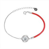 S925 Sterlingo Sidabro Naujo Kinų Stiliaus Drakono Metų Apyrankė Pasidaryk Pats Papuošalai Moisanitas Gimimo Metų Zodiako Raudonos Virvelės Papuošalai Adjustable size