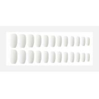 24pcs/Set Full Cover Fake Press On Nails Pure Acrylic Ballerina Acrylic For Nails For Women And Girls white