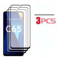 Skirta Xiaomi POCO C65 Glass Tempered Glass POCO C65 Glass Full Cover Ekrano Apsauga Fotoaparato Plėvelė Xiaomi POCO C65 Glass Xiaomi Mi 9 SE gryna