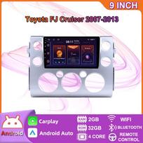 Android 2 Din Car Multimedia Player Toyota FJ Cruiser 2007-2013 Head Unit Stereo Carplay GPS Navigation BT WIFI 2+32GB 2+32GB