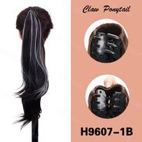 MISS WIG Sintetinis, ilgas banguotas arklio uodegos priauginimas Natūralus pūkuotas minkštas perukas su uodega moterims Moterų plaukų aksesuarai 50cm