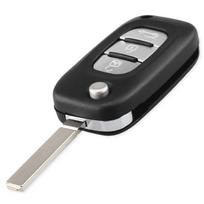 2/3 mygtukų automobilio raktų pakabuko dėklas Shell atverčiamas sulankstomas dangtelis, tinkantis Renault Fluence Clio Megane Kangoo Modus 3 Buttons