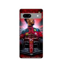 Coque Maniacase pour Google Pixel 7a Lewis Hamilton Ferrari officiel juoda
