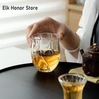 Ceative Tanspaent Glass Tea Pitcher High Borosilicate Sharing Pot Tea Divider Cha Hai  Justice Cup Chinese Tea Set Accessories A 9.2X9CM 250ML gray