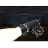 Vandeniui atsparus 5 LED dviračio žibintas dviračio priekinių žibintų saugos žibintuvėlis juoda