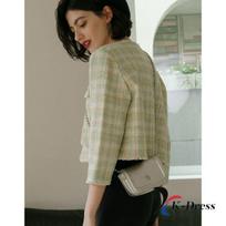 Poppy Chain Mini Bag 15x3x11cm sidabras