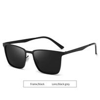 Polarizuoti akiniai nuo saulės kvadratiniu rėmeliu moterims, firminio dizaino klasikiniai akiniai kelionėms, žvejybai, dviračių sportui, gafas no box black