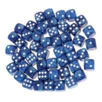 50Piece/Set D6 Round Corner Dice 16mm for Party Role Playing Game Toy CHINA blue