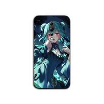 Uruha Rushia Phone Case For OPPO Find X5 X3 X2 A93 Reno 8 7 Pro A74 A72 A53 Soft Black Phone Cover OPPO Find X5 black