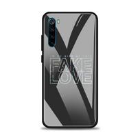 Glass Phone Case for Xiaomi Redmi Note 7 8 9 10 Pro 8T 9S 8A 9A 9C K20 K30 Pro Cover Rap RM JIMIN JIN SUGA J HOPE Black Cases Redmi K40 gray