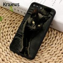 Krajews Witches Black Cat Soft Phone Case Cover For iPhone 14 5 6s 7 8 plus X XR XS 11 12 13 pro max Samsung Galaxy S21 S22ultra iPhone 14