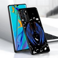 Angel Wings Case for Huawei P30 P Smart Z P40 Lite E P20 Y6 Y7 Y9 2019 Honor 8X Play 9A 50 20 9X Pro Black Soft Phone Cover Huawei P40 Lite E