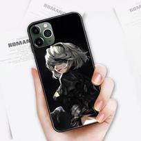 Cute Girl Nier Automata Phone Case For IPhone 14 13 12 11 XS X 8 7 6 Plus Mini Pro Max SE 2022 Soft Black Phone Cover iPhone 14