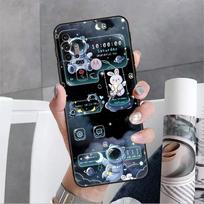 Astronaut Cartoon Case For Motorola G30 G60 G9 Play ONE Fusion G8 G50 E6s G82 Edge 20 Pro G Stylus 2021 Black Soft Phone Capas Moto G50 black