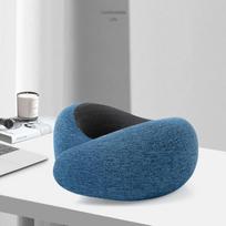 Memory Foam Neck Pillow U-shaped Pillow Business Travel Amazon Cross-border Stowable Snail U-shaped Pillow Portable Neck Pillow gray