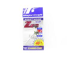 Major Craft ZOC Assist Hook Single ZOC-HS10 Size 2 , 1 cm 2sets/pack (0383)