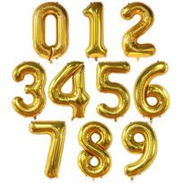 40 colių didelės folijos helio balionas su numeriais 0&40 inch