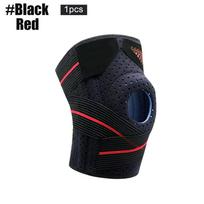1 Pack Sports Compression Knee Brace Quick Drying Silicone Patella Knee Brace black