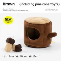 Mewoofun Pet Dog Toy Interactive Treat Tree Cave Toys Sniffing Training Food Dispenser Sniffing Toy for Slow Feeding Pet Suppy