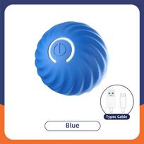 Cat Toys Smart Interactive Cat Bouncing Ball Automatic Rolling Ball Training Self-moving Electric Toy Dog Pet Accessories blue