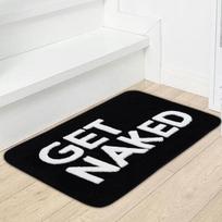 1/2pcs Microfiber Bath Mat Quick Dry And Washable Door Mat, Non Slip Letters Bathroom Rug, Soft And Thicken Shower Mat, Absorbent Bathroom Carpet 50cmx80cm white