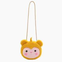 Cartoon Cute Cat Crossbody Bag monetų Piniginė berniukams ir mergaitėms Pliušinės medžiagos mini krepšys ant pečių white