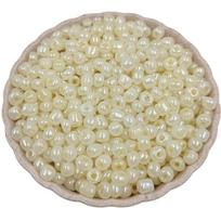 4mm 100Pcs For Jewelry Making Czech Glass Handmade Candy Cream Color Seed Beads Crafted Making DIY Bracelet Necklace Handmade Material 4mm 100Pcs smėlis