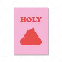 Vonios sienos dekoras Juokingas rožinis tualeto menas Humoro spaudiniai Sienos dekoras Rožinis blogo kvapo plakatas Modernus minimalistinis drobės paveikslas 21x30cm No Framed