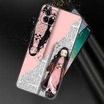 Demon Slayer Kamado Nezuko Anime Phone Case For Apple iPhone 13 12 Mini 11 Pro XS Max XR X 8 7 6S 6 Plus SE 2022 2020 5S 5 Cover iPhone 13 Pro Max gray
