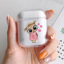 Cute Owl Soft Protector Cover Transparent Box for Apple Airpods 1 2 3 Pro Cartoon AirPods Case Airpods 1 2
