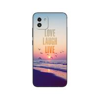Dėklas Samsung Galaxy A03 164.2 mm Galinis dangtelis GalaxyA03 Global A 03 A035 Telefono dėklas Minkštas silikoninis bamperis Juodas TPU dėklas Samsung A03 166.6 mm gray