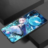 „Genshin Impact Game“ telefono dėklas, skirtas Apple iPhone 13 12 Mini 11 Pro XS Max X XR 8 7 6S 6 Plus SE 2020 5S 5 Minkštas TPU juodas dangtelis iPhone 13 Pro Max