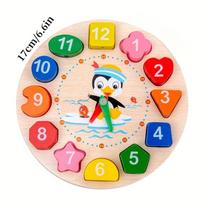 1 vnt. Montessori žaislai Vaikams Medinis Formų Spalvų Rūšiavimo Laikrodis Dėlionės Ankstyvojo Mokymosi Švietimo Mokymo Žaidimai Vaikams Dovana Žaislai blue