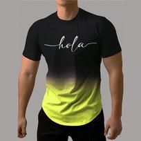 Hip Hop Fashion Letter 3d Printed Men's T-Shirt Creative Harajuku Short Sleeve Top Casual O Neck Sports Quick Drying Clothing 6XL gray
