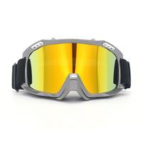 2 Pcs ATV Goggles for Adults Dirt Bike Goggles Anti Fog Motorcycle Ski Motocross Glasses for Men Women Riding Racing one size pilka/geltona
