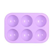 Silikoninė pusrutulio kepimo forma 3D kepiniams, šokoladui, pusės rutulio forma, keksiukų kepimo skarda, tortui, keksiukams, virtuvės įrankis pink
