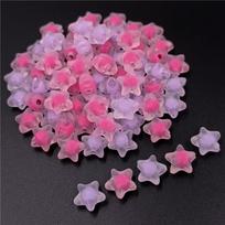 Core-spun Beads Exquisite Matte Butterfly Pendant Pentagram for Jewelry Making Star Sandwich 20pcs Fashion DIY Accessories  Accessories Star