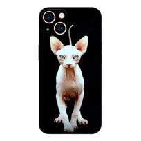 Black tpu Case For Samsung galaxy A6 A8 A9 2018 plus Sphynx Cat Samsung A9 2018 black