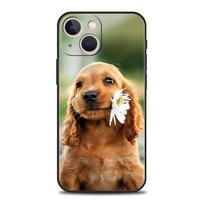 Kokerspanielių šuo Puikus prabangus telefono dėklas, skirtas iPhone 13 15 14 12 Mini 11 Pro MAX XR X SE XS 7 8 Plus silikoninis juodas dangtelis iPhone 14