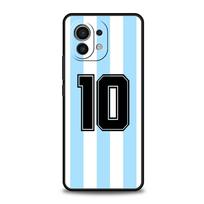 Phone Case For Xiaomi Poco X4 X3 NFC F3 F4 M3 M4 Mi Note 12T 10 11 Ultra 11T 13 Pro 12 Lite 9T 5G Cover Argentina Flag Soccer 10 Mi 10T Lite 5G black