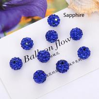 20Pcs 8/10mm Space Loose Beads Disco Round Ball Crystal Jewelry Making Wholesale Necklace Bracelet DIY For Charms 8mm safyras