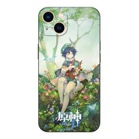 Juodas tpu dėklas, skirtas Samsung galaxy A3 A5 A7 2016 2017 2018 dangtelio smūgiui Xiao Genshin Samsung A7 2016