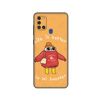 Black tpu Case For Samsung Galaxy A50 50S A30S A10 A01 A11 A21S A31 A41 A51 A71 M21 M30S S10 LITE Cartoon ketnipz Colorful Cute Samsung A01